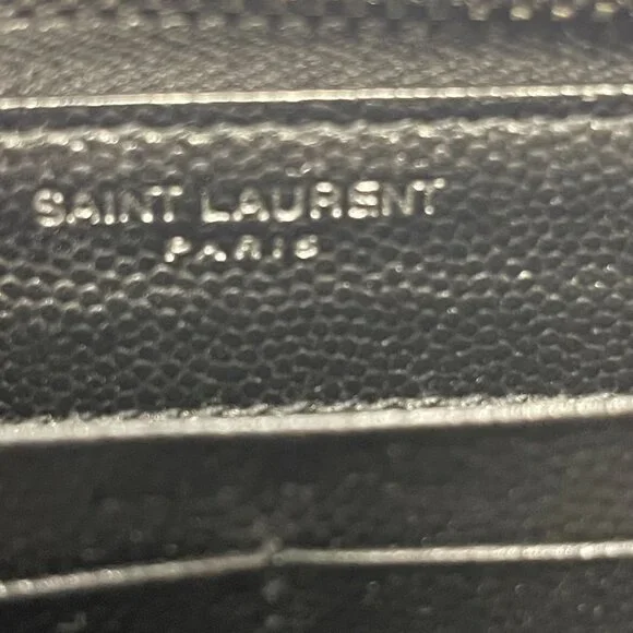 Saint Laurent 2021 Black Leather Continental Wallet - Preowned